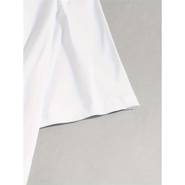 ''I've Got Your Back'' Simple Drawing, Men's Graphic T-shirt, Casual Comfy Tees For Summer