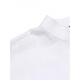 Men's Henley Shirt Long Sleeve Hippie Shirts Casual Beach T-Shirt