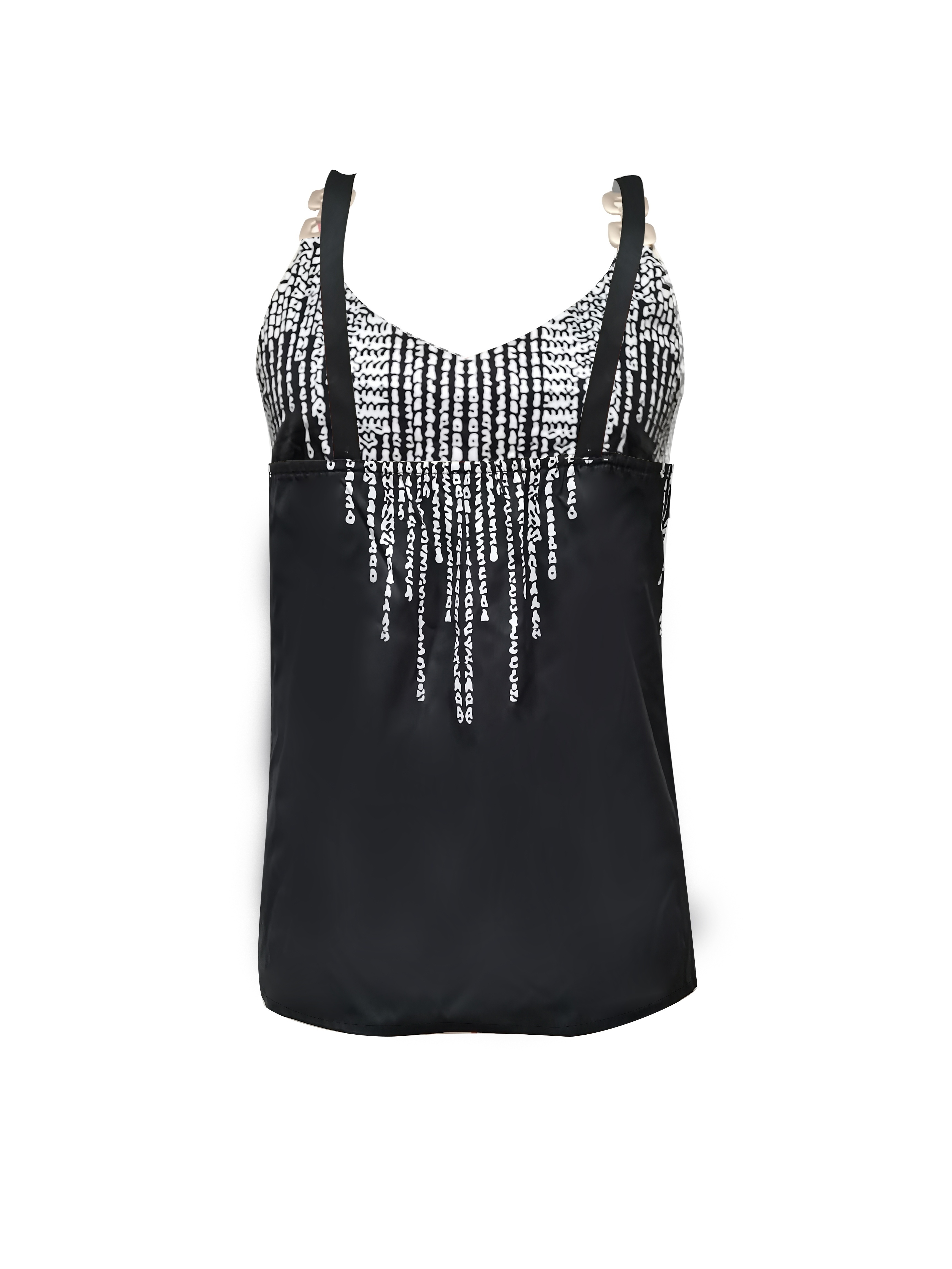 graphic print chain detail cami top casual v neck summer sleeveless top womens clothing details 9