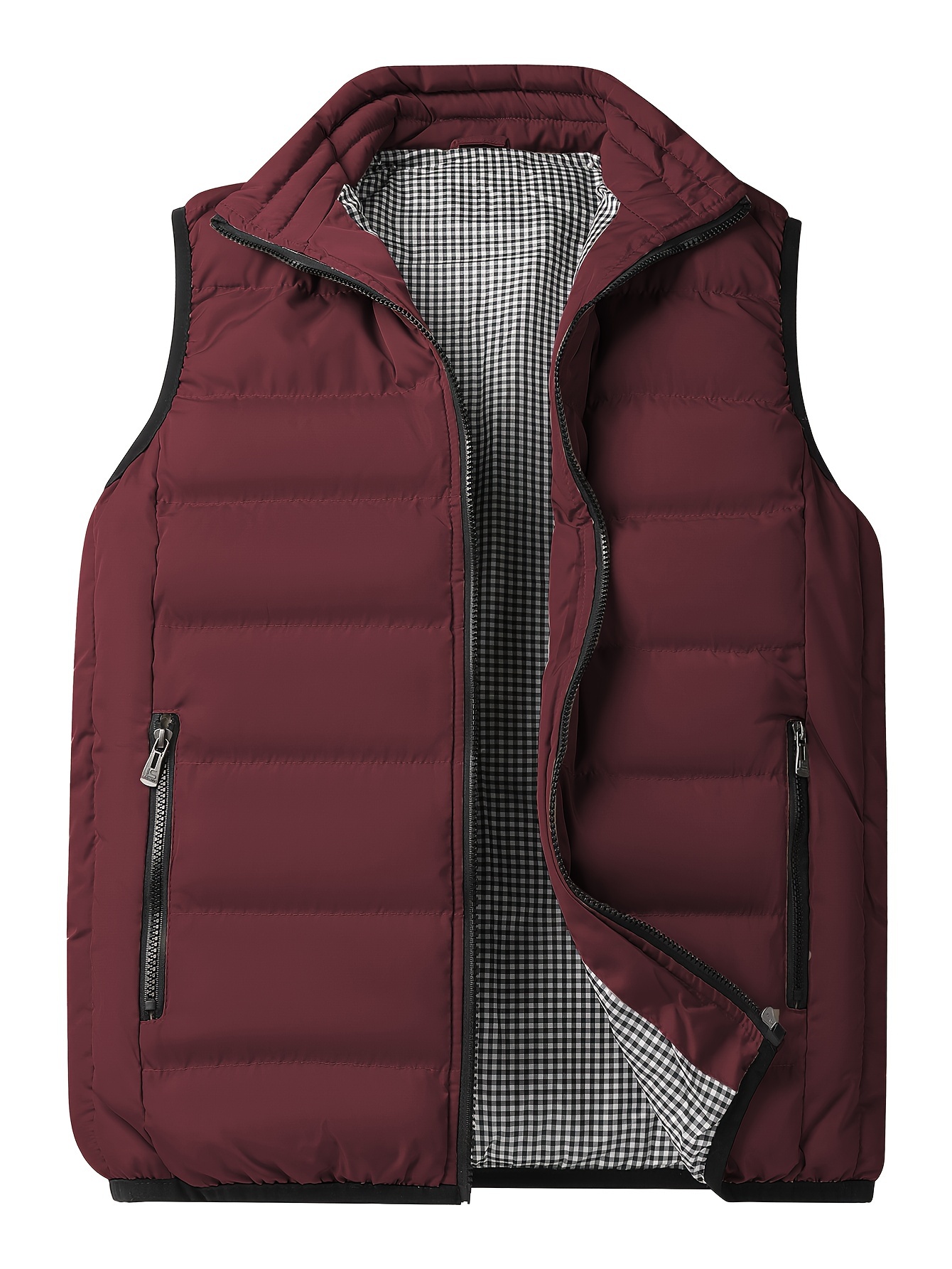 winter thick vest for men casual black warm padded sleeveless jacket best sellers details 5