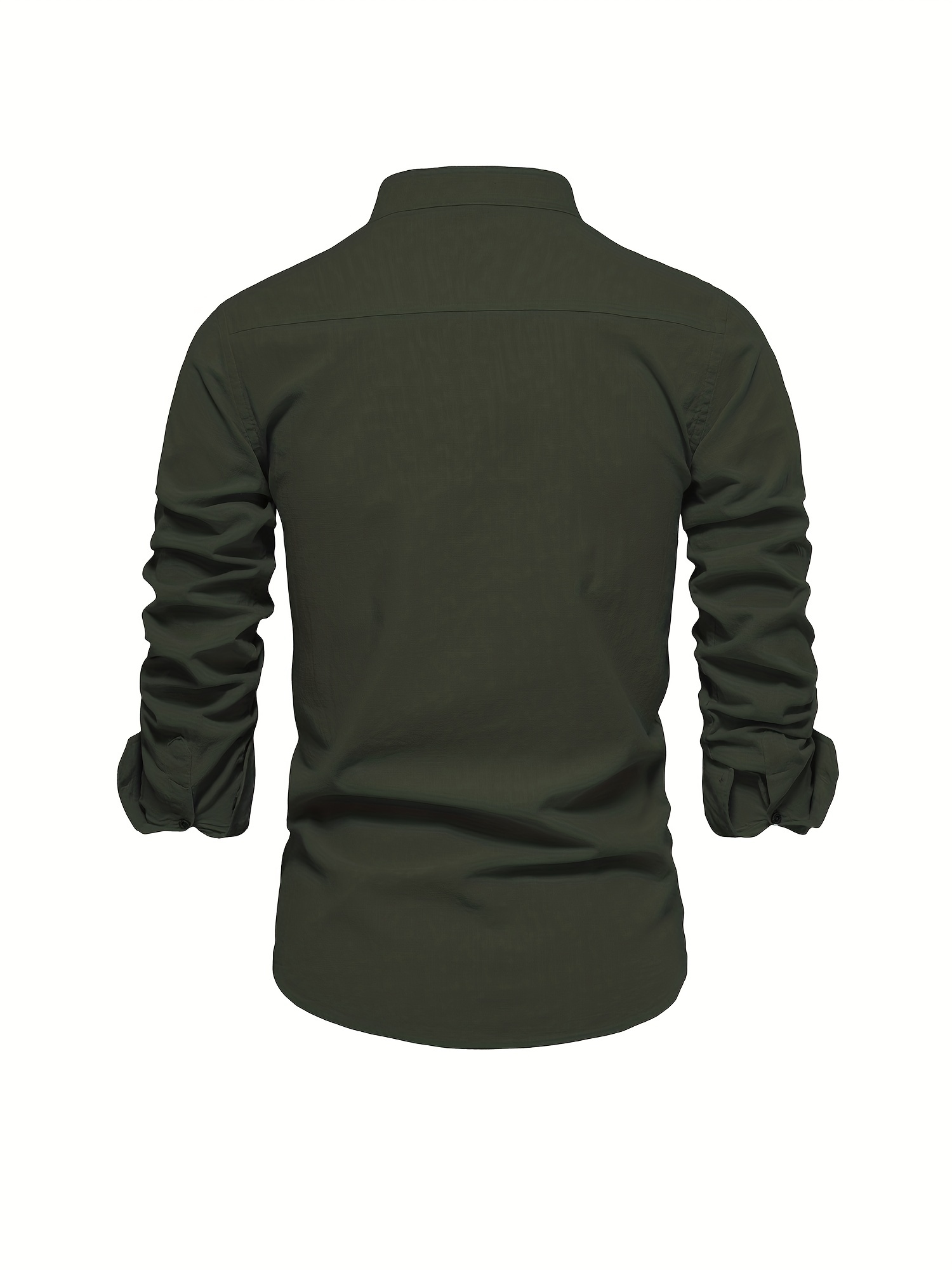 mens cotton long sleeve shirts mens clothes details 1