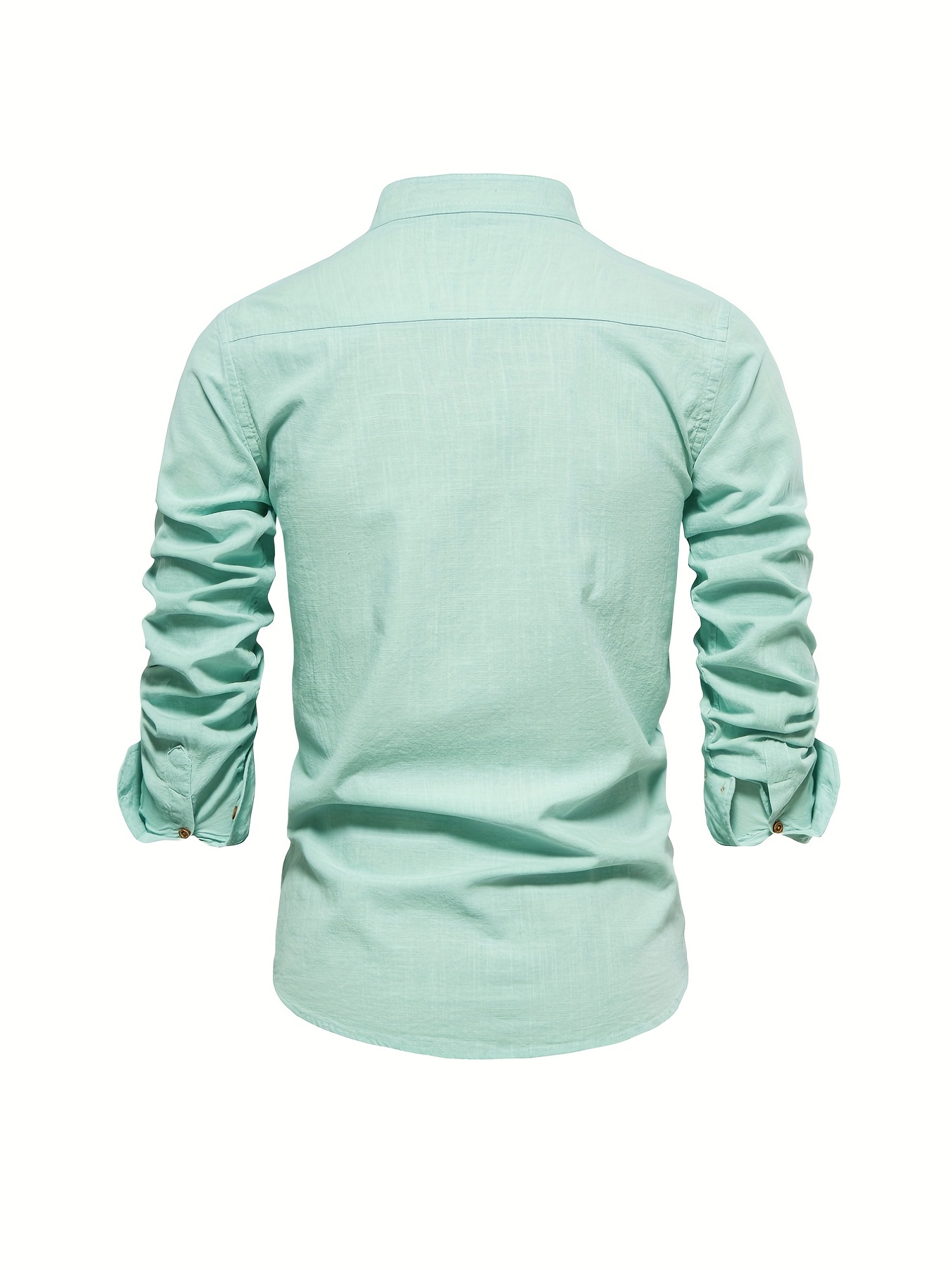 mens cotton long sleeve shirts mens clothes details 36